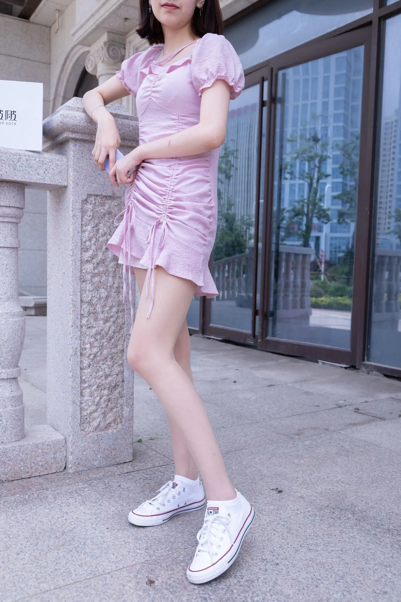 [BoBoSocks袜啵啵]NO.001 小甜豆-帆布鞋、白棉袜、肉丝 [138P]插图7